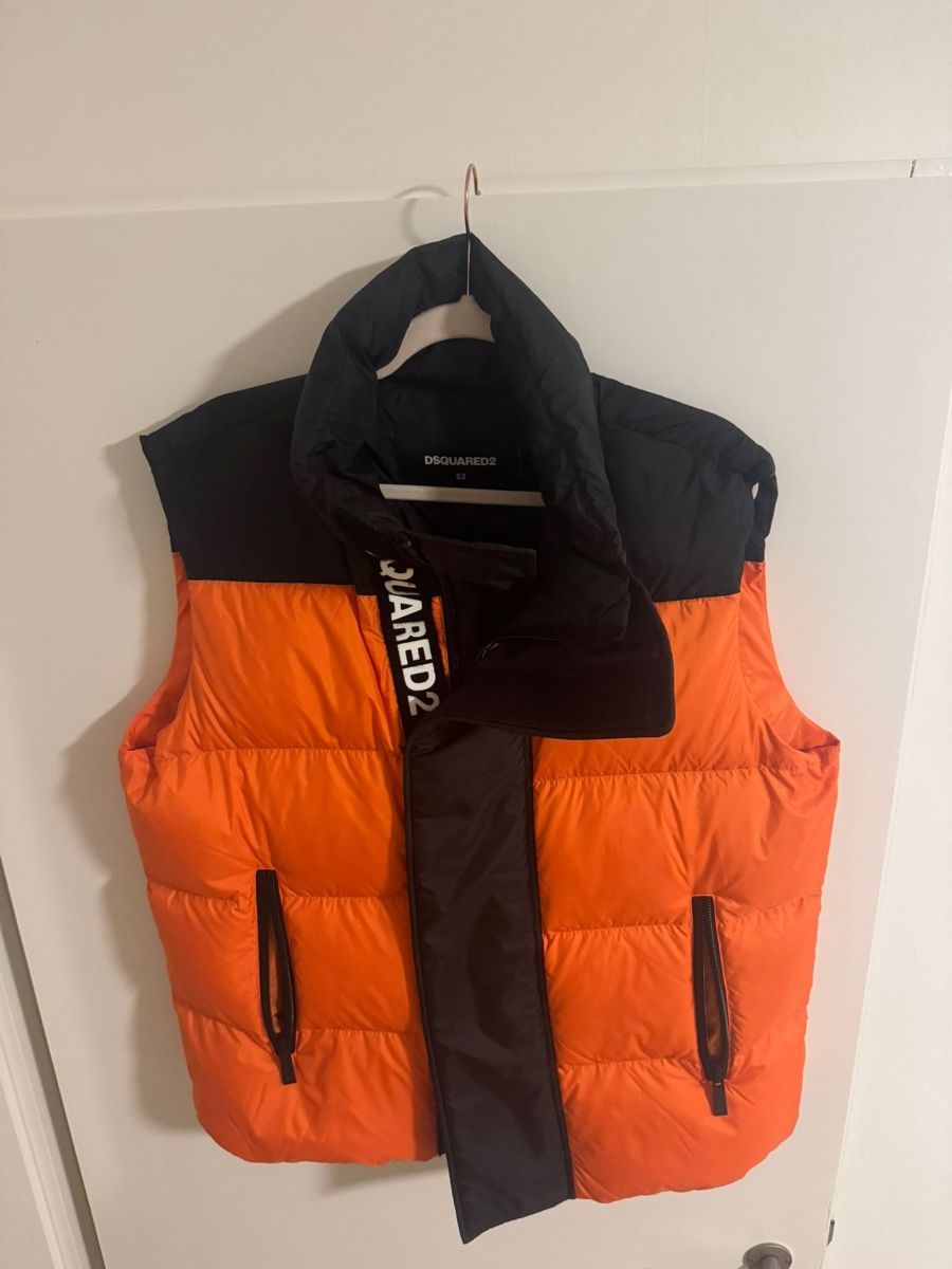 Dsquared2 Gilet & Giacche: Dsquared2 Weste, Orange/Schwarz, Grösse M – Nuovo (secondo la descrizione) da Hinwil venduto da Veluxe93