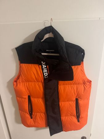 Dsquared2 Weste, Orange/Schwarz, Grösse M