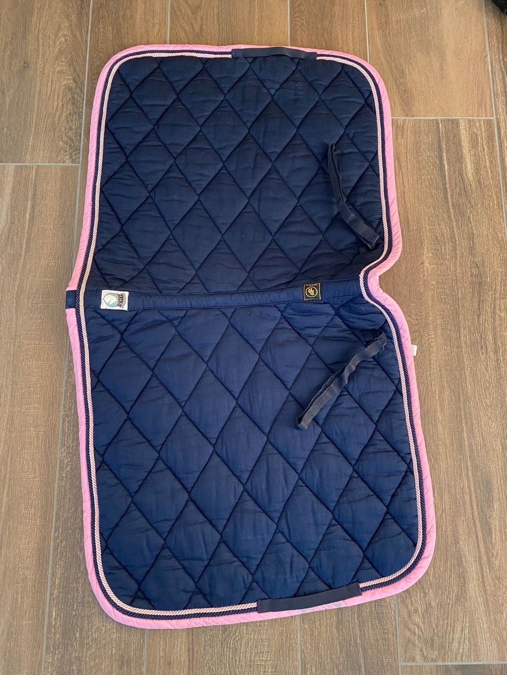 Decken: BR Schabracke navy / pink / rosa Gr. DL – Gebraucht aus Pratteln von a23_j2gs 2