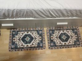 2 Tappeti nuovi vintage stampati lavabili 50 x 80 cm . 