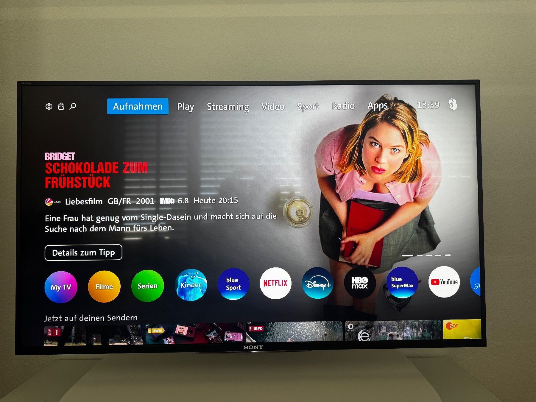 Sony Televisori: SONY Fernseher inkl Standfuss – Usato da Berg SG venduto da kimbacat71