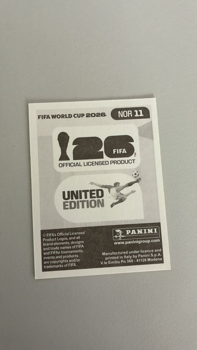 Panini Carte collezionabili: Carte panini 2026 - NOR 11 – Nuovo (secondo la descrizione) da La Neuveville venduto da Ibo2300 1