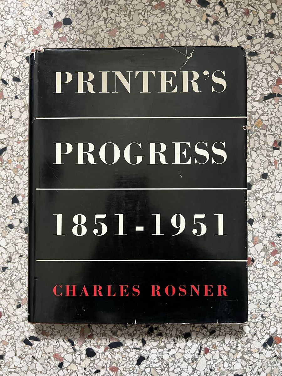 Livres: Printer's Progress 1851-1951 – D'occasion à Zürich par Boodgie