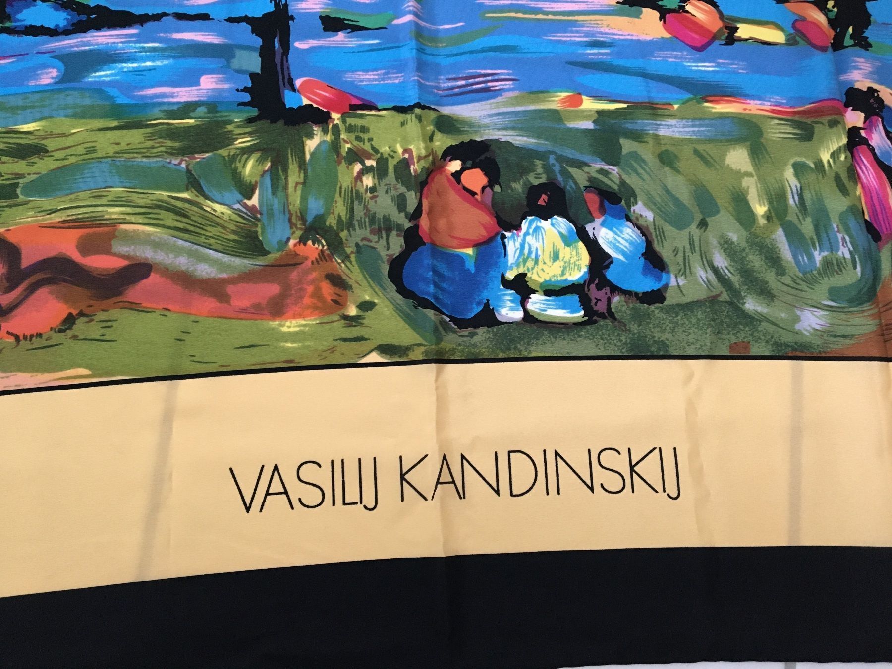 Foulard & Sciarpe: Seidenfoulard Vasily Kandinsky – Nuovo (secondo la descrizione) da Siebnen venduto da Starlauf 4