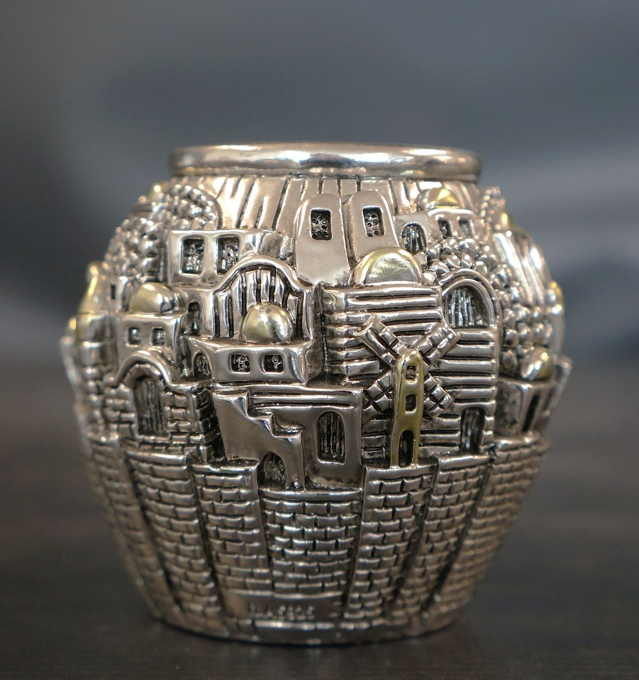 Portacandele: Silber Jerusalem Kerzenhalter R.AS925 – Usato da Basel venduto da bk_brockibasel 2