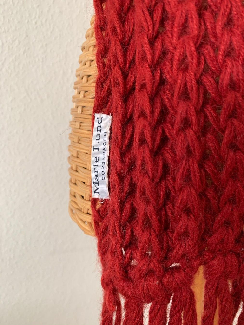 Foulards, Tücher & Schals: MARIE LUND - Strick Schal rot – Gebraucht aus Zürich von Diazaio 2