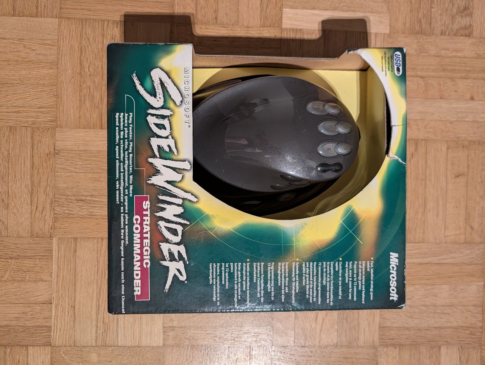 Microsoft Controller: Microsoft Sidewinder Strategic Commander, Top Zustand! retro – Nuovo e nell'imballaggio originale da Oberglatt ZH venduto da LR1989