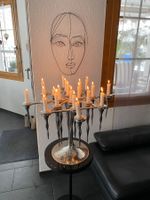 Designer Kerzenständer 20 Arme Chromstahl