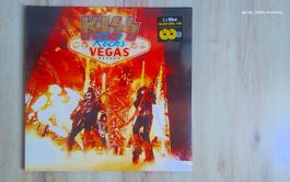KISS Rocks Vegas 2 gelbe Vinyl Schallplatten+ DVD - Ladenneu