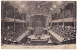Genève, Victoria Hall, intérieur, circulée 1918