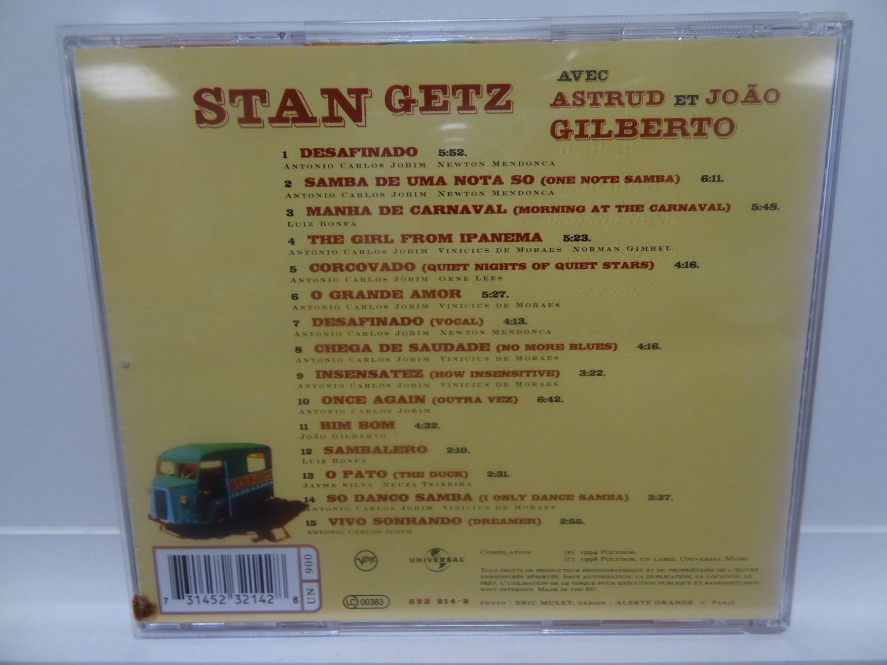 CDs: Stan Getz & Joao Gilberto - Jazz Samba - CD – Gebraucht aus luzern von musicandart 1