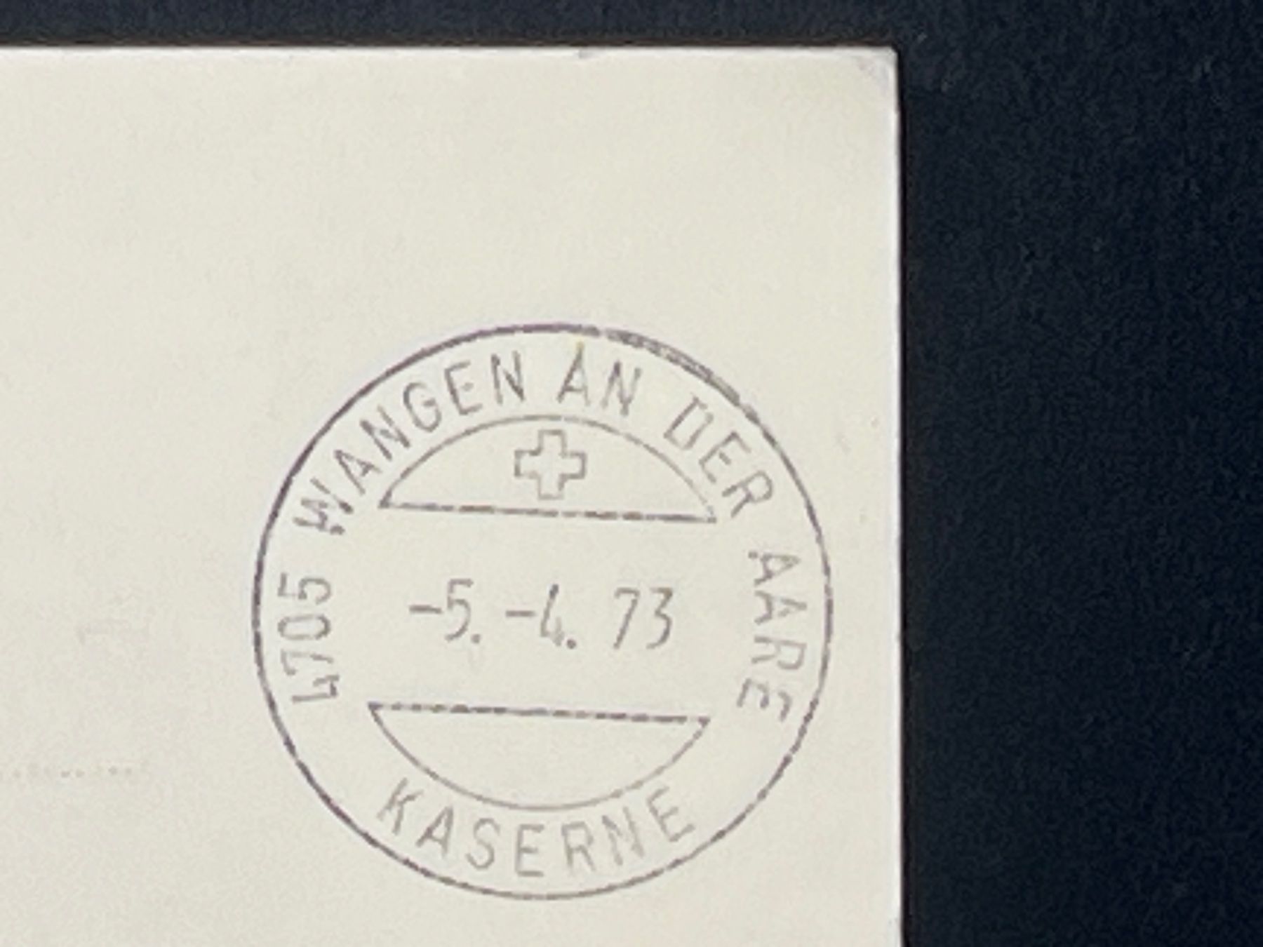 Cartoline postali: Ansichtskarte: Waffenplatz Wangen a/Aare mit "Fischermatte" – Usato da Widnau venduto da Brusi9 1
