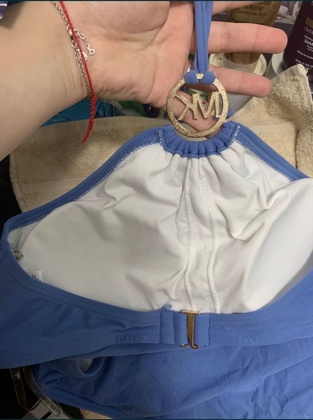 Costumi da bagno & Bikini: Badeanzug blau, original, Michael Kors. – Usato da Zell LU venduto da AliAli24 6