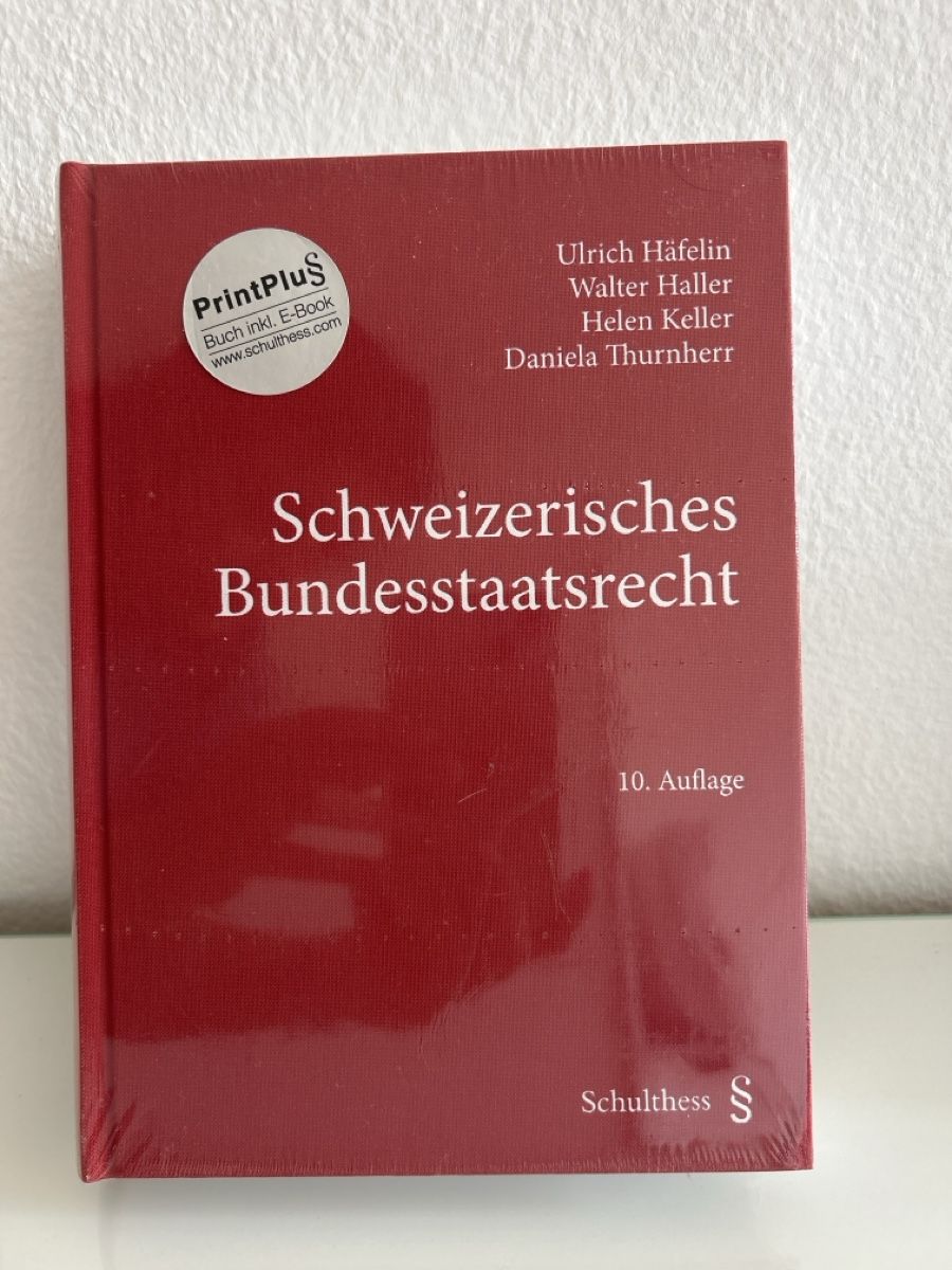 Libri: Schweizerisches Bundesstaatsrecht – Nuovo e nell'imballaggio originale da Winterthur venduto da pol_x722