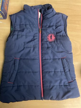 Wattierte Mädchen Gilet/Steppweste Gr.110/116Marineblau 🐴