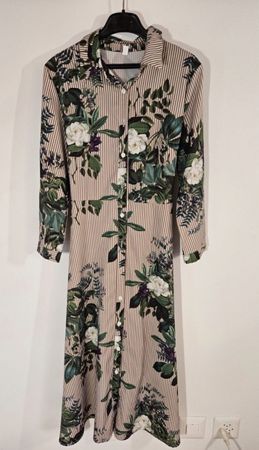 Blümchen Hemdkleid, Gr. M, Damen