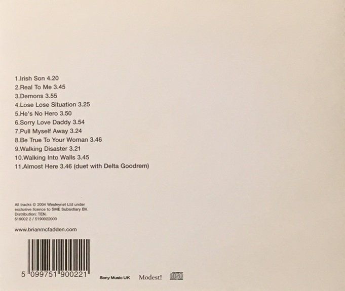 CD: Brian McFadden - Irish Son – Usato da Grüningen venduto da azulgris 1