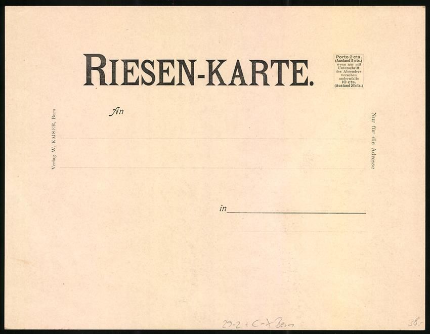Cartoline postali: Riesen-AK Bern, Blick auf das Münster u – Usato da Berlin venduto da bartko-reher 1