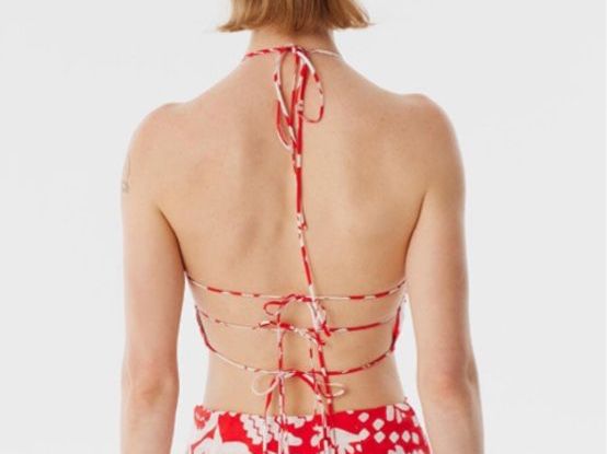 Top: Damen Crop Top Rot – Nuovo (secondo la descrizione) da Zürich venduto da dil_mdn7 1