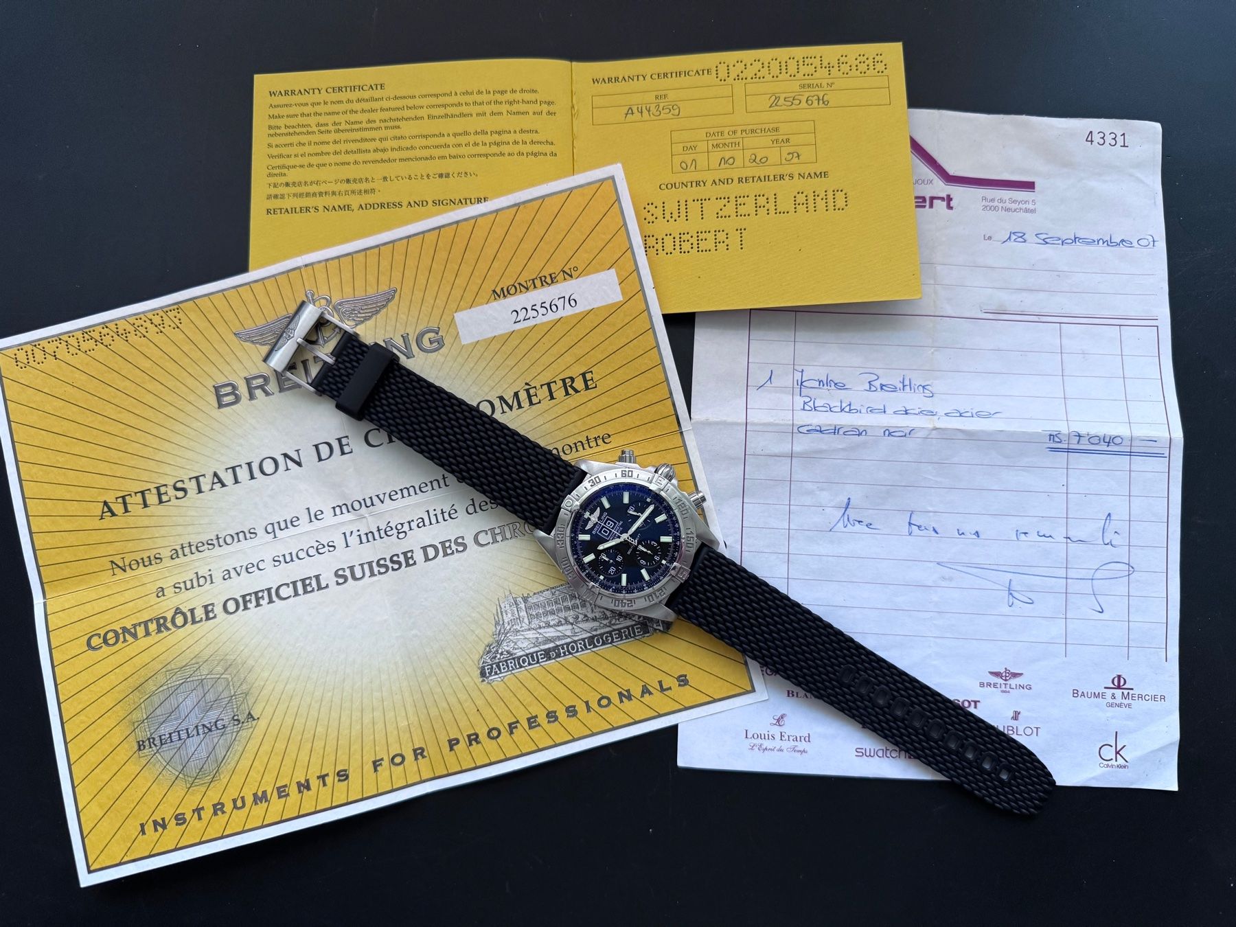 Breitling Orologi: Breitling Blackbird - Full Set – Usato da Schaffhausen venduto da oliversittel 6