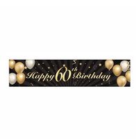 Happy Birthday Wand Banner 60. Geburtstags Party