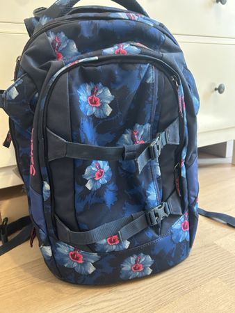 Satch Schulrucksack mit Blumenmuster - Top Zustand!