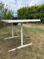 Klappbarer Gartentisch / Balkontisch weiss (Platzsparend)