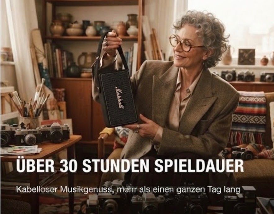 Marshall Lautsprecher: Marshall BT-Box, IP67, 20+h Akku, tragbar – Neu und originalverpackt aus Neftenbach von AlindTech 3