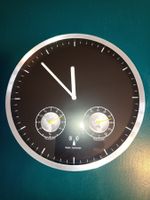 Funkuhr mit Thermometer und Hygrometer Ø 25 cm