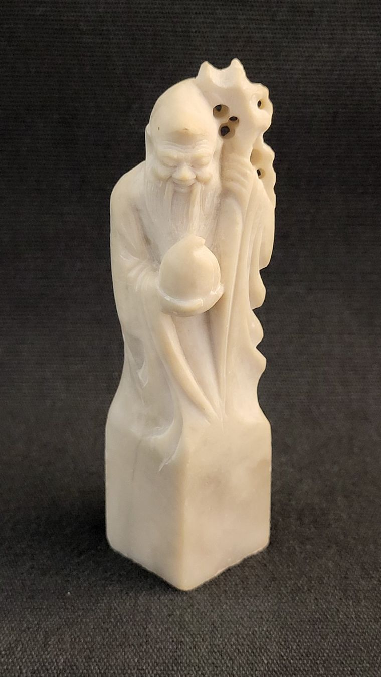 Figuren: Chinesische Stein-Schnitzerei SIEGELSTEIN – Gebraucht aus Basel von spinne02