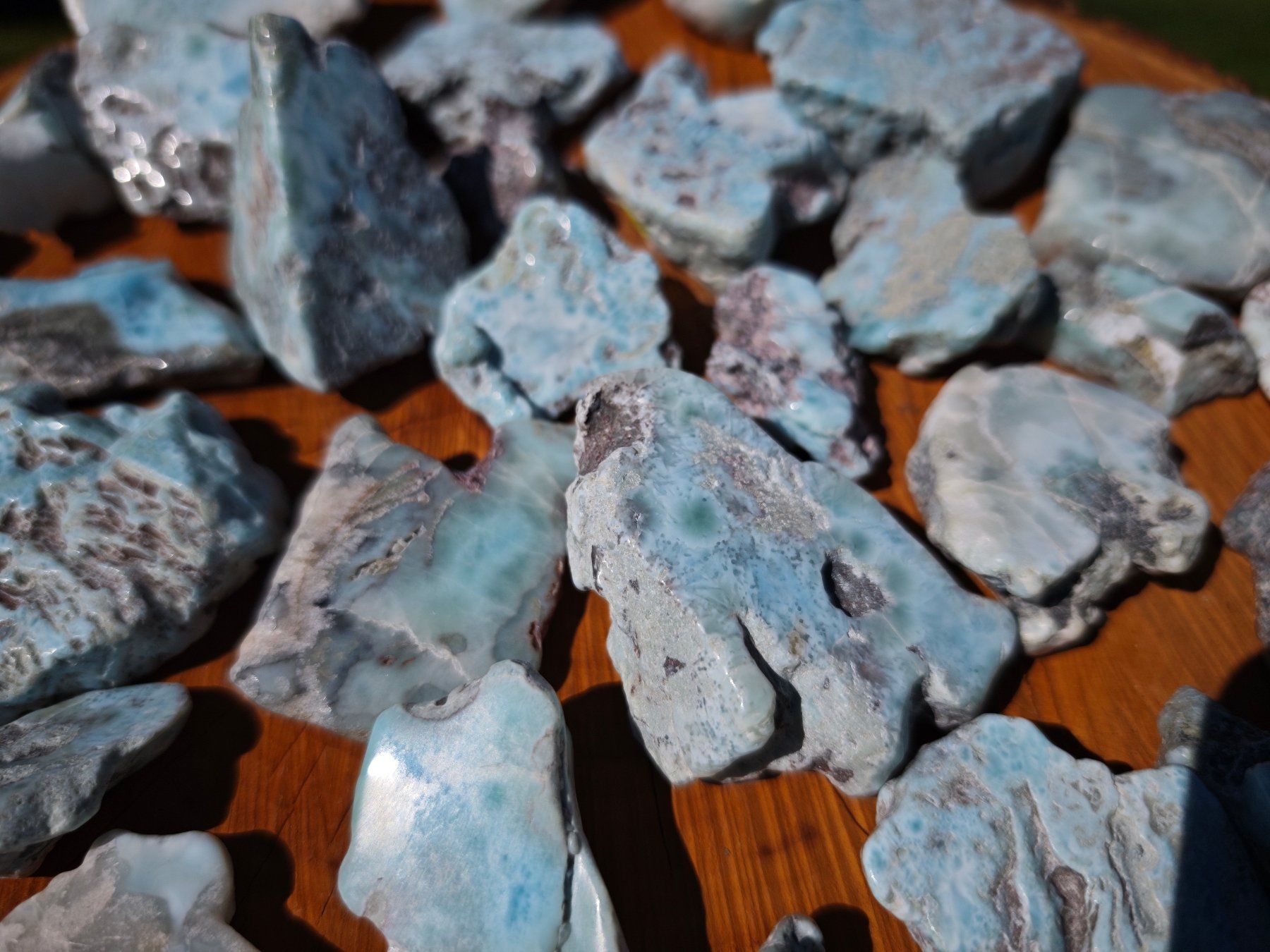 Minerali & Pietre curative: Larimar Atlantisstein grosses Lot 1.4kg – Nuovo (secondo la descrizione) da St. Margrethen SG venduto da Lichthueter 3