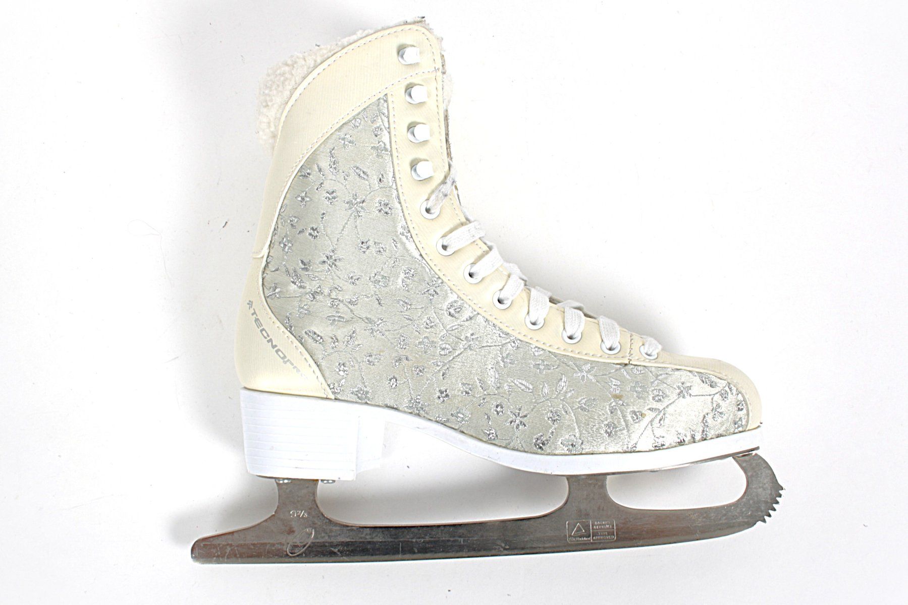 Schlittschuhe: TECNO PRO Damenschlittschuh mit Glitzermuster, 38 – Gebraucht aus Zollikofen von Restwert_Zollikofen 2