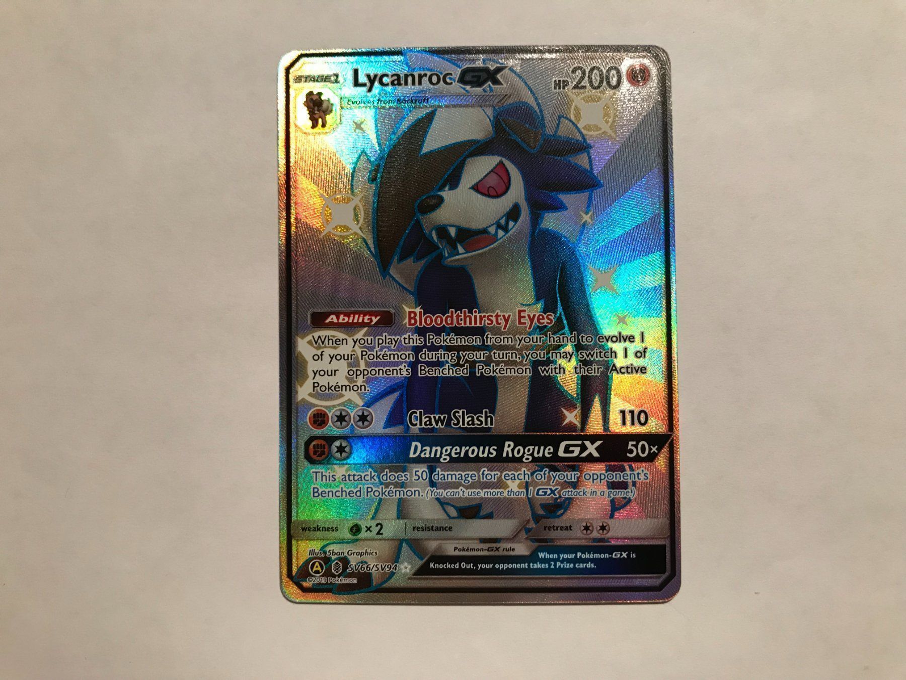 Pokémon Sammelbilder & Trading cards: Lycanroc GX Shiny EN – Gebraucht aus Hagendorn von Pokecollectorch 1