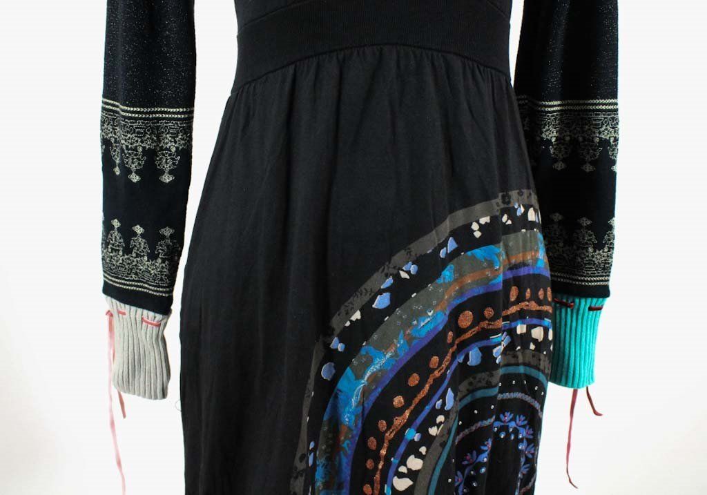 Desigual Vestiti: Desigual Kleid mit gestrickten Ärmeln Gr. S – Usato da Belp venduto da caramel-secondhand 2