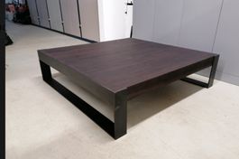 Table Basse Connectée - Métal Noir & Bois Santos Palissandre