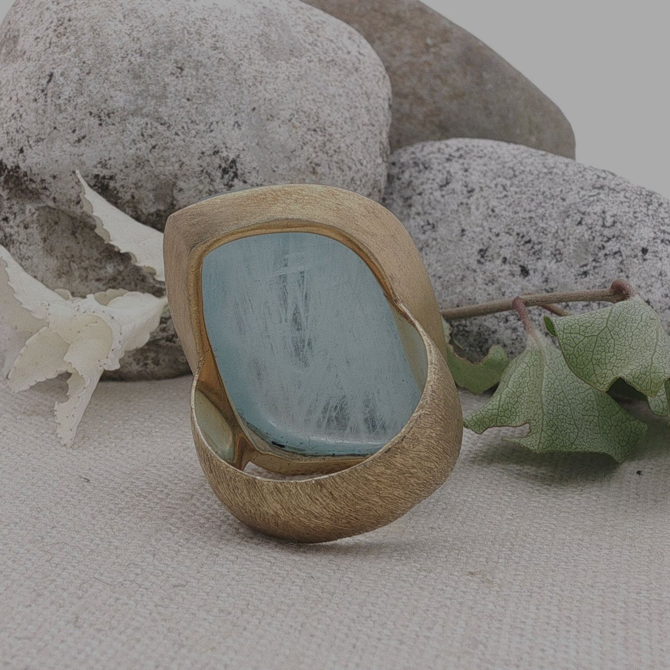 Olga Ribler Anelli: Unikate Silber Ring 925 Grösse 56 mit Aquamarin – Nuovo (secondo la descrizione) da Luzern venduto da Schmuckoutlet 3