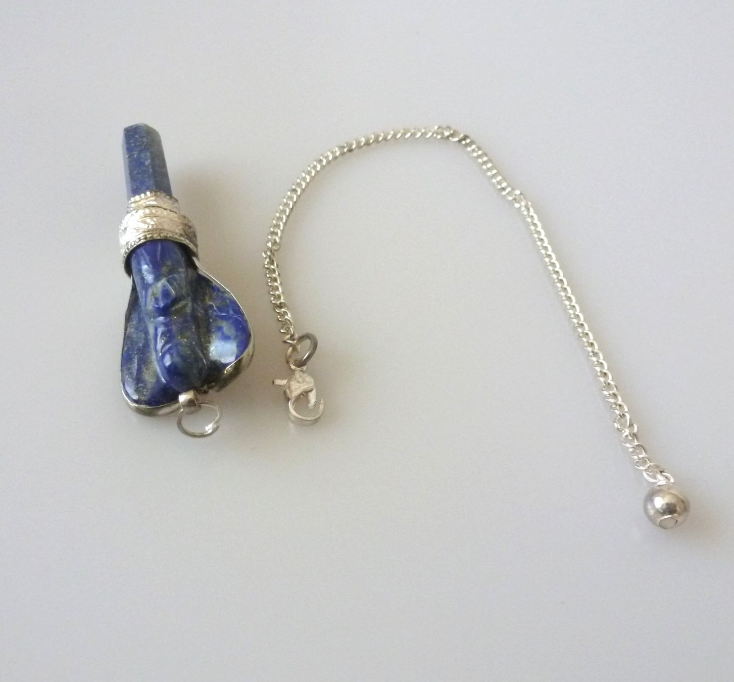 Misurare: Edelstein-Engel-Pendel - Lapis Lazuli – Nuovo e nell'imballaggio originale da Mauren venduto da Yeelen 4