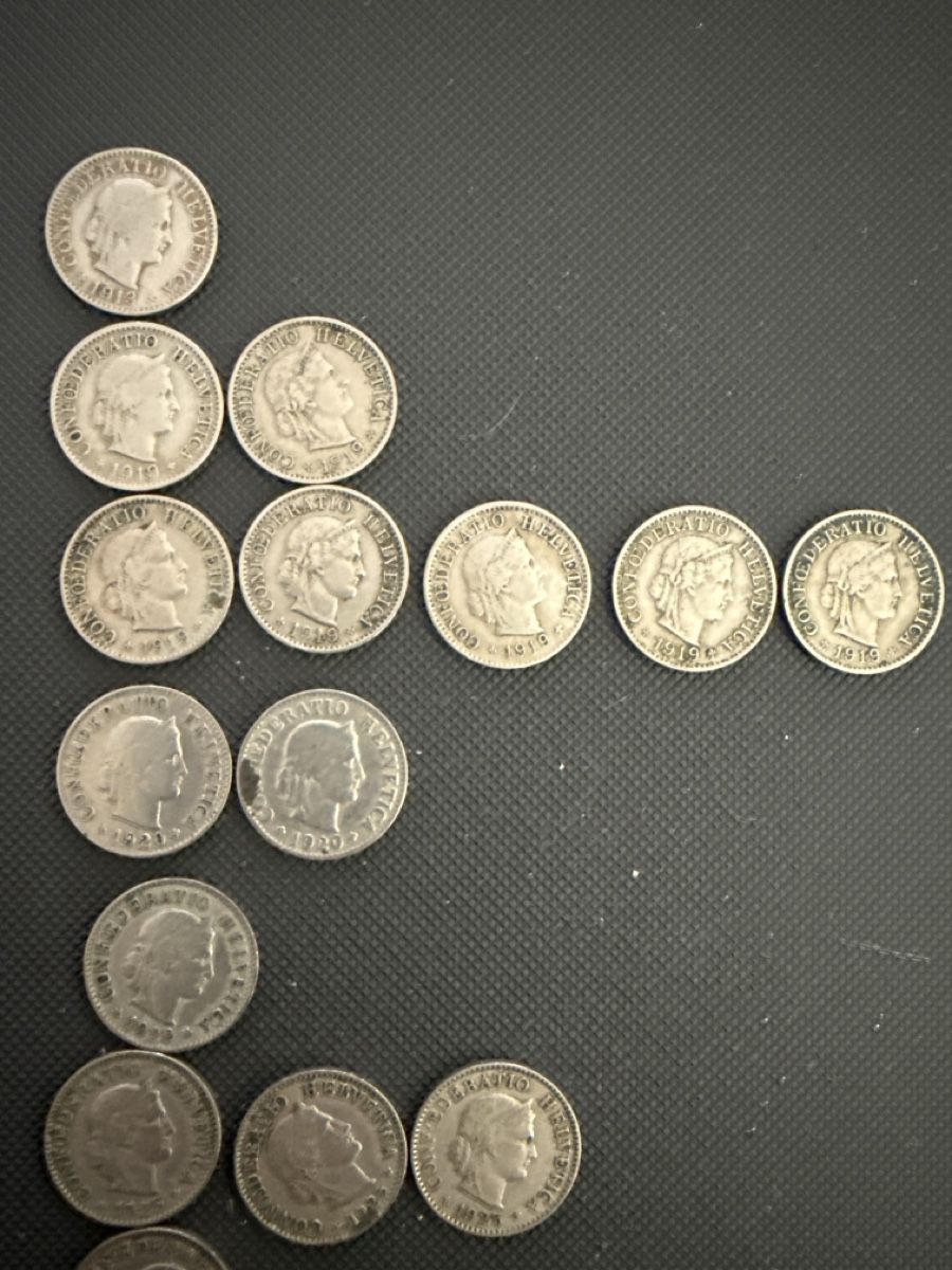 Alle Münzen: 5 Rappen selten 2 mal 1945 und Sammlung – Gebraucht aus St. Margrethen SG von meg_6b9w 2