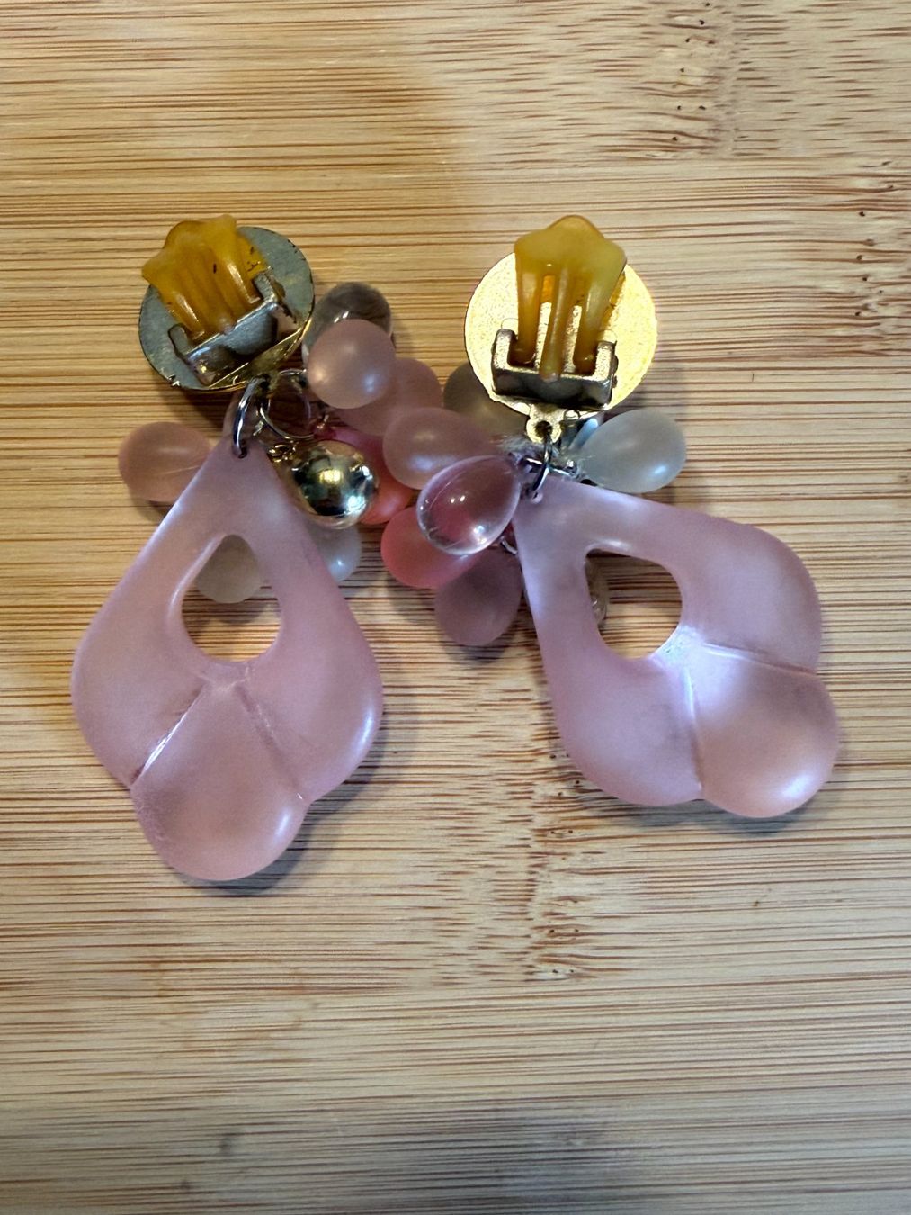 Orecchini pendenti & Orecchini a lobo: Modeschmuck Ohrringe rosa und goldfarben – Usato da Basel venduto da zukk_ 1