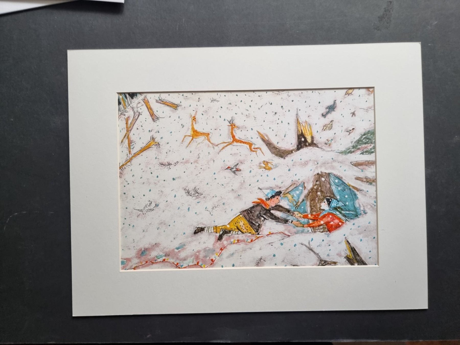 Posters & Illustrations: ALOIS CARIGIET DER GROSSE SCHNEE – D'occasion à Gersau par grafik-kunst