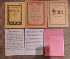 19 Notenhefte mit leichterer Kammermusik,  Violine u.a. Inst