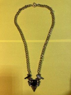 Catenine: lange damenkette in schwarz-silber – Usato da Schwarzenberg LU venduto da kindler007 1