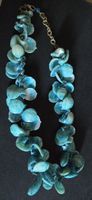 Collier coquillage turquoise - Bijou d'été! Tendance.