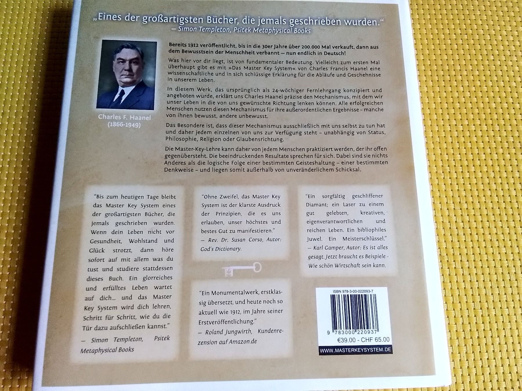 Libri: Das Master Key System - Ohne CD - Rarität – Usato da Rebstein venduto da Buchsi03 1