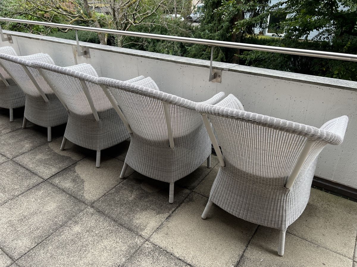 Pfister Sessel: 6 Gartensessel mit Alcantara Sitzpolster – Gebraucht aus Bern von autobox77 6