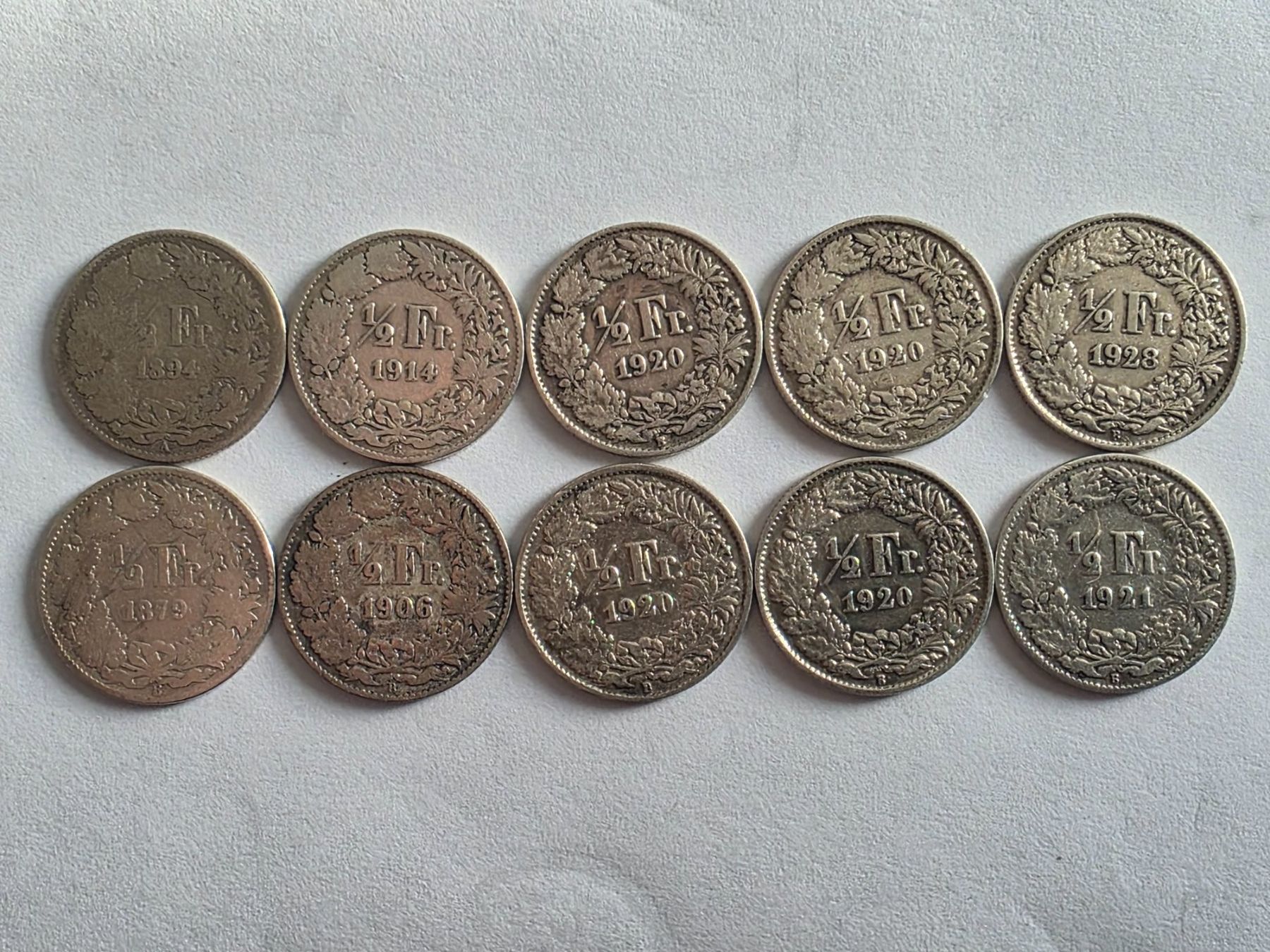Tutti le monete: 50 centimes 1879 - 1928 – Usato da Concise venduto da coolinvest