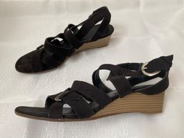 schwarze Sandalen Gr. 38