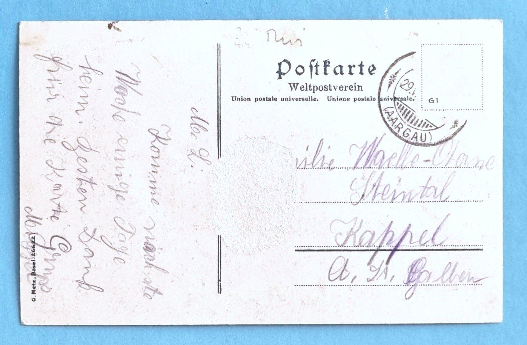 Ansichtskarten: Muri - Bahnhofplatz - alte Ansichtkarte – Gebraucht aus Rothrist von RROENK 1