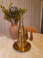 Messing Windlicht Kerzenhalter Sterne