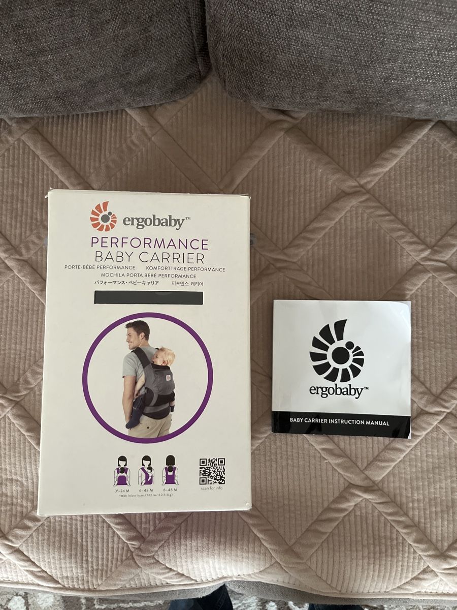 Ergo Baby Marsupi portabebè: Ergobaby Performance Trage & Infant Insert Set – Usato da Effretikon venduto da a.husejni01 1